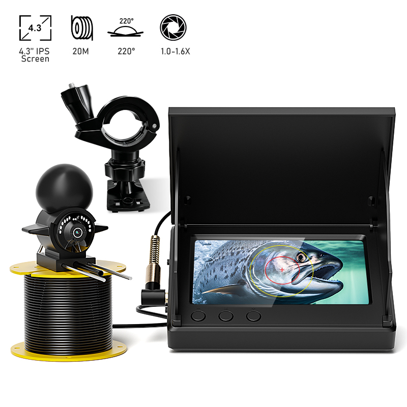 Fishing Depth Finder - 4,3'' LCD draagbare viszoeker, 20m viscamera