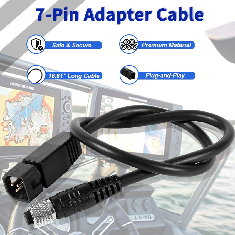 Fish Finder - Universele Sonar Transducer Adapterkabel, Zwart Voor