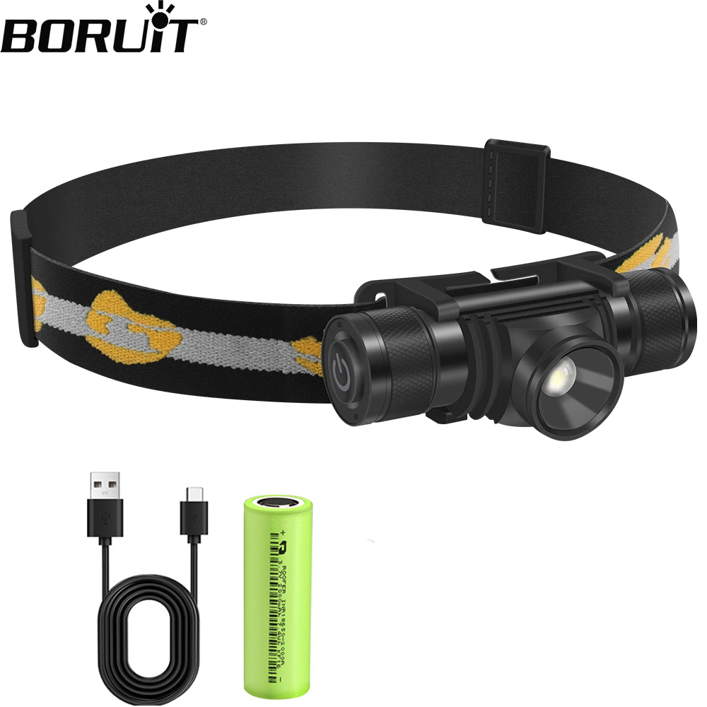 Fish Finder Charger - BORUIT D20 Zoombare Mini-koplamp 1000LM LED-koplamp