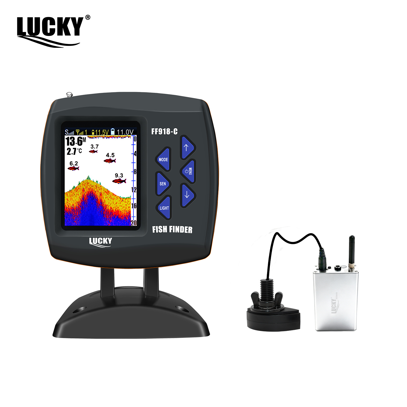 Fish Finder Gps - Lucky FF918 draadloze afstandsbediening boot viszoeker