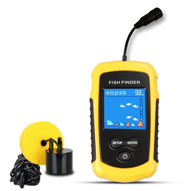 Fishing Depth Finder - ABHT-Kayak Draagbare Visdieptemeter Water Handheld Fishfinder