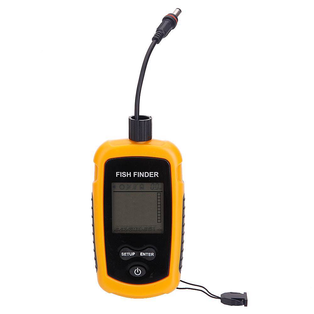 Fish Finder Transducer - Alarm 100M Draagbare Sonar Viszoekers Sonar