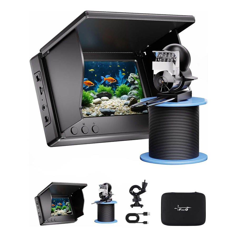 Fishing Depth Finder - FOURQ Handheld 1080P 4.3'' LCD Fishfinder