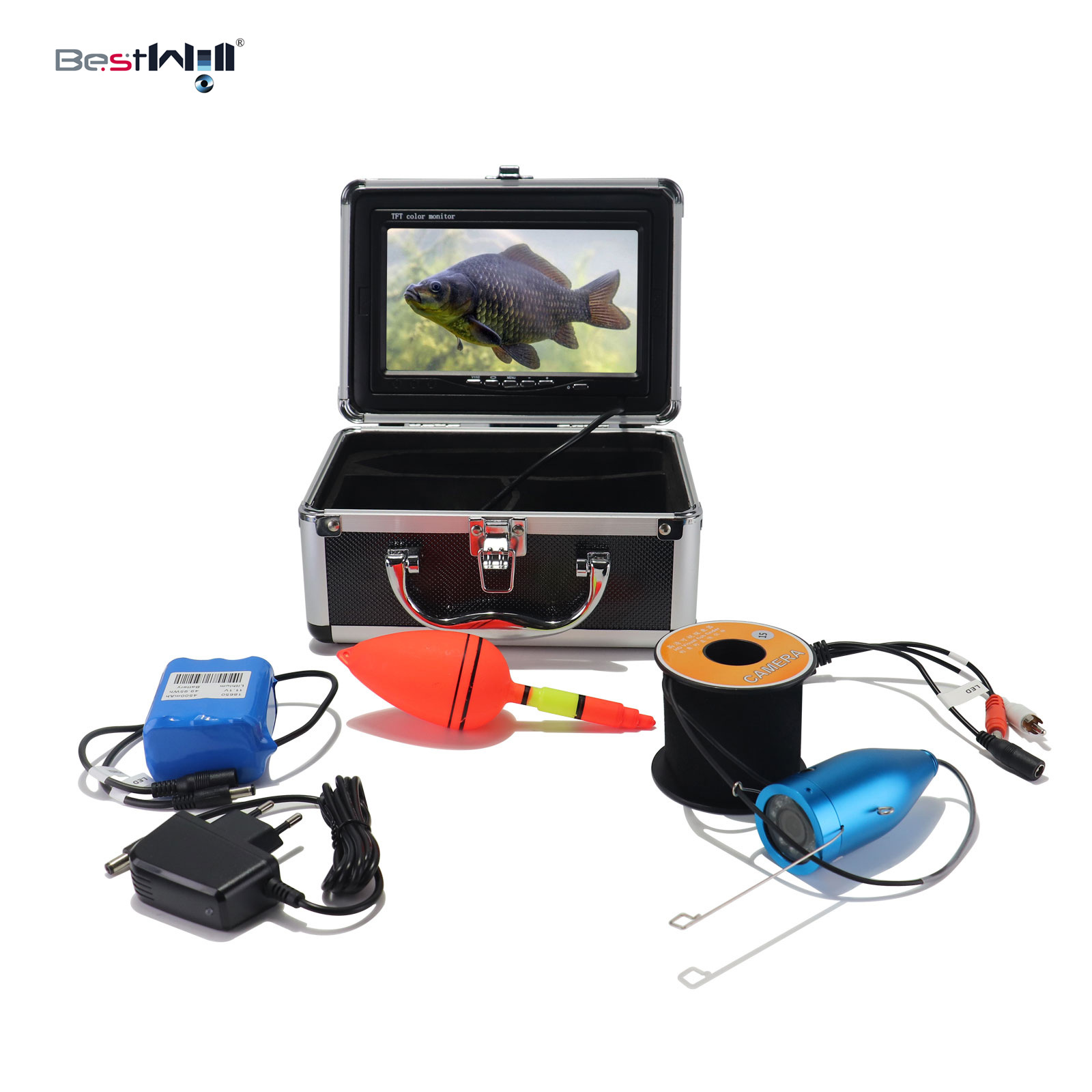 Fishing Camera - 7 inch IPS-scherm 15/20/30M 1000TVL DVR