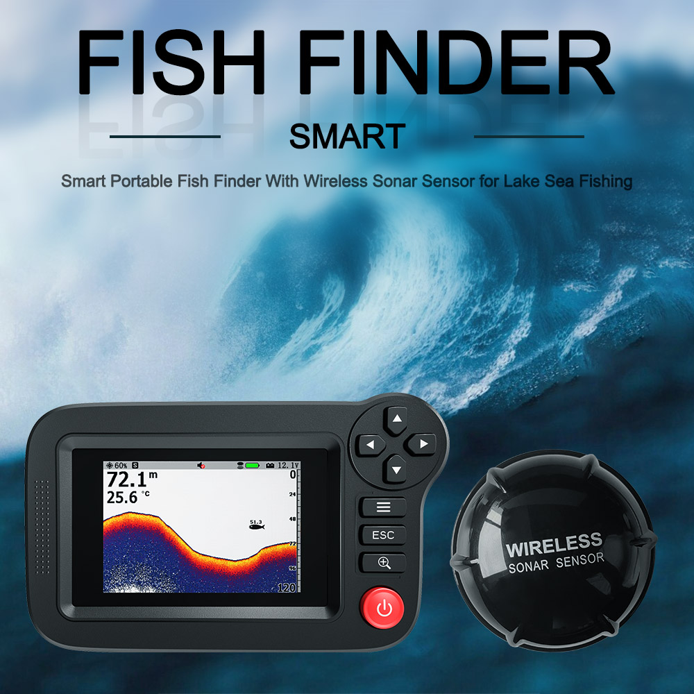 Slimme viszoeker - Draagbare v - Fishing Depth Finder recensie en prijs