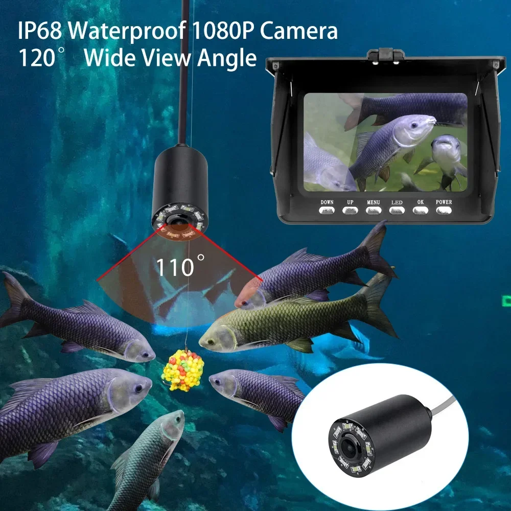 Fishfinder 5,0 inch LCD-scherm - Fishing Camera recensie en prijs