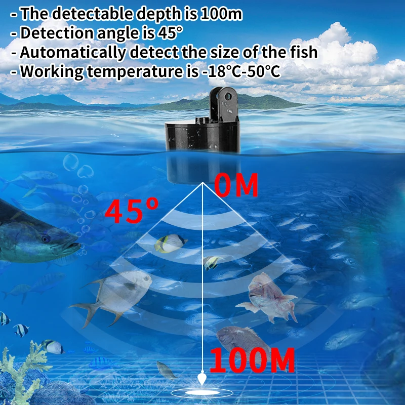 Alarm 100M Draagbare Sonar Vis - Fish Finder Transducer recensie en prijs