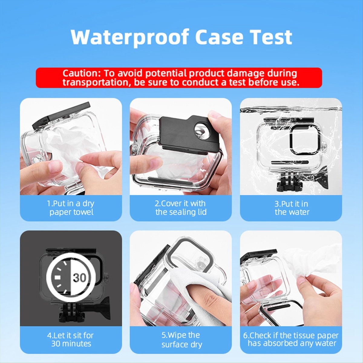 M05K 60M waterdichte behuizing - Underwater Camera recensie en prijs