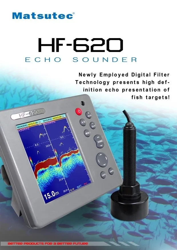 Matsutec HF-620 MARINE COLOR E - Fish Finder Charger recensie en prijs