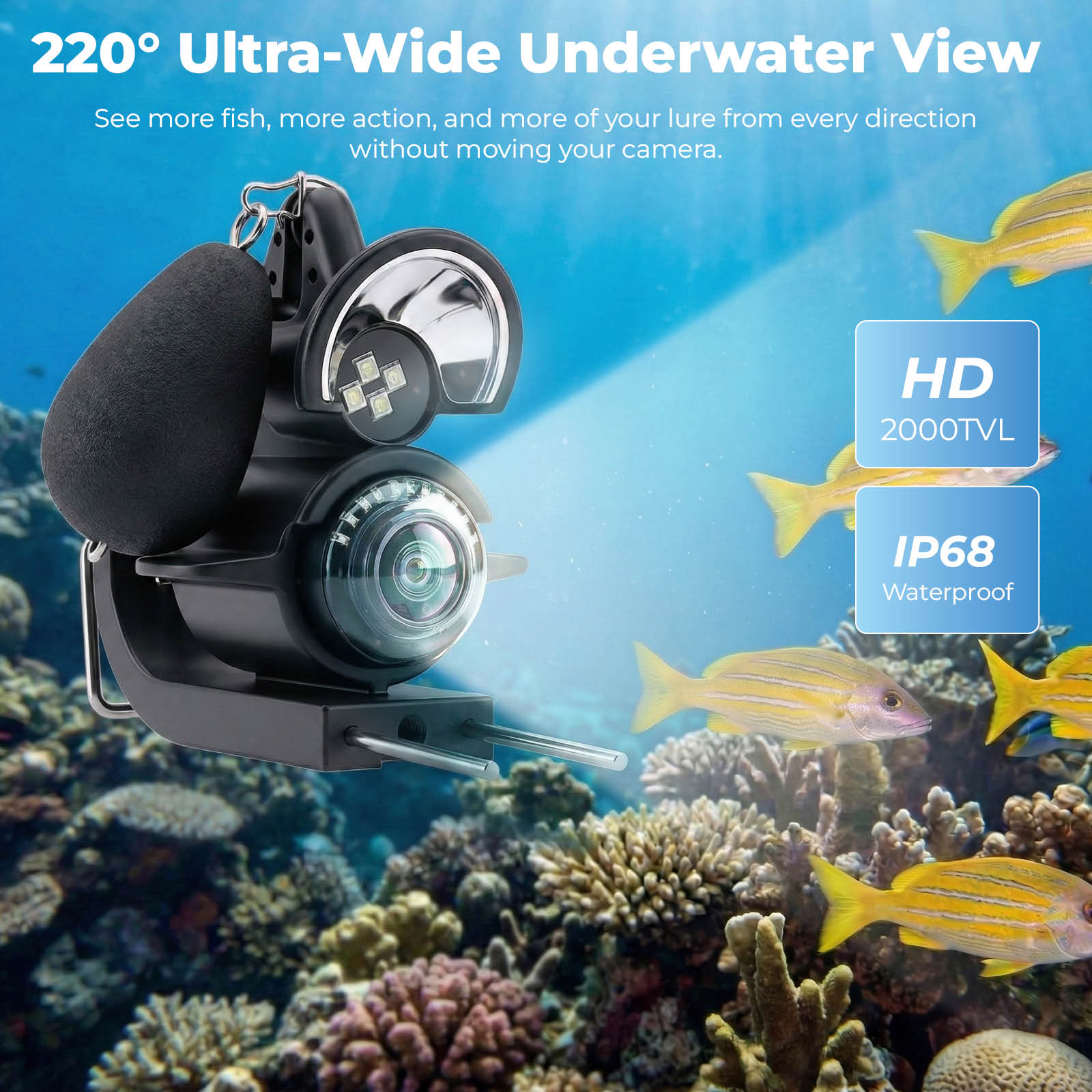 Draagbare onderwater viszoeker - Fish Finder Portable recensie en prijs