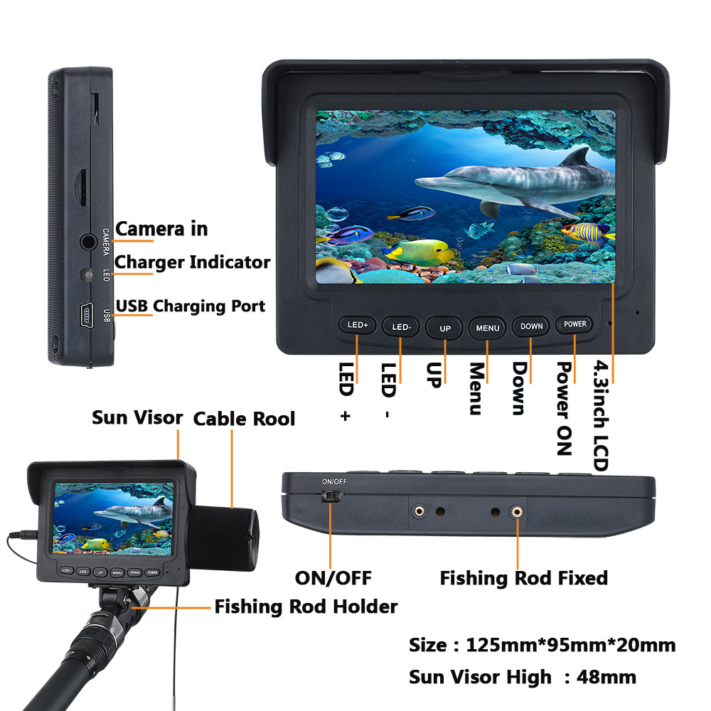 15M 1200TVL Onderwater Viscame - Fish Finder Cable recensie en prijs