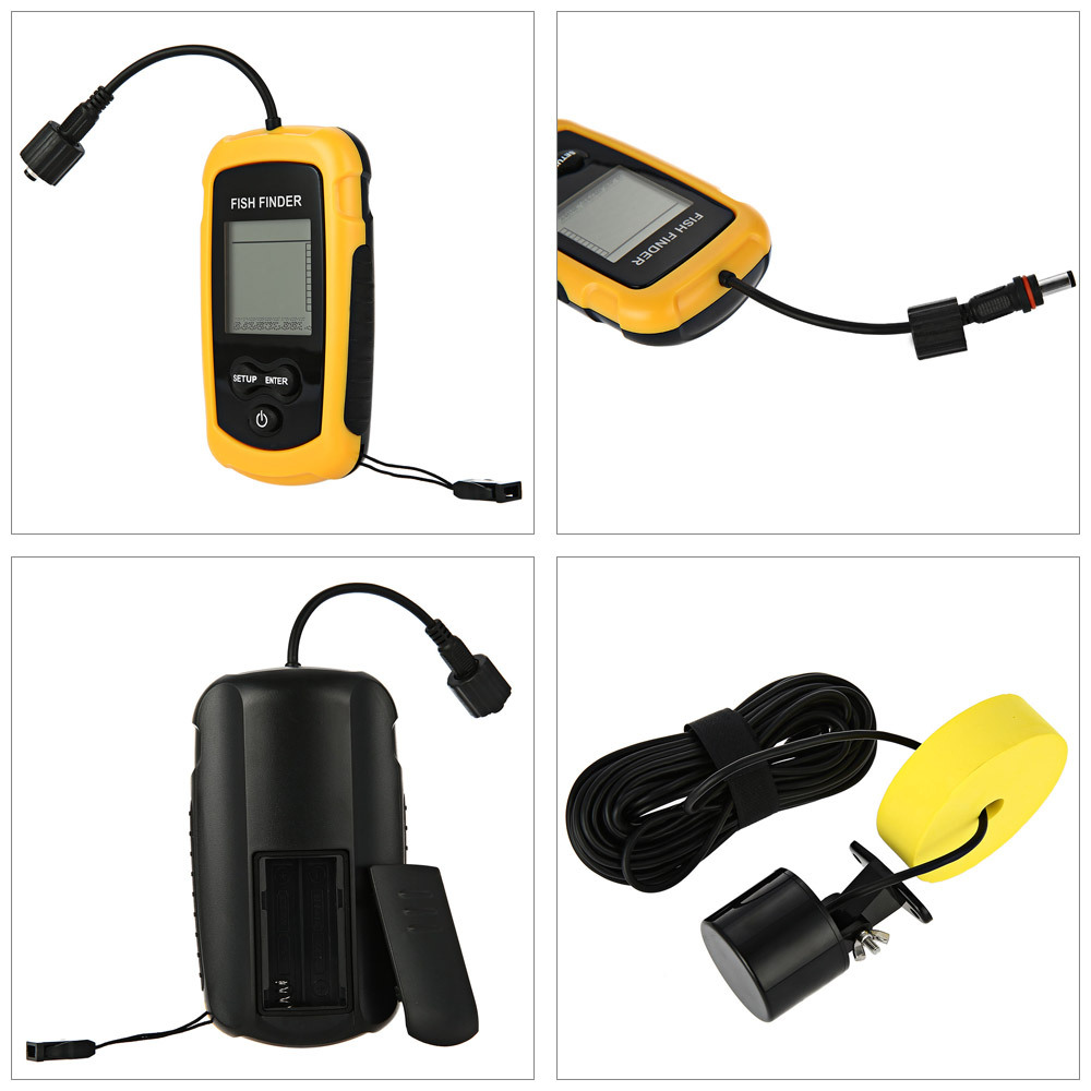Alarm 100M Draagbare Sonar Vis - Fish Finder Transducer recensie en prijs