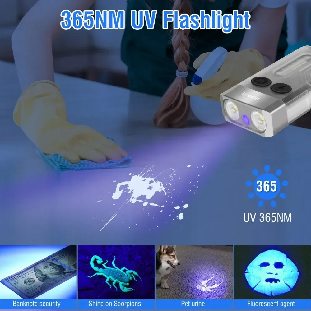 BORUiT V10 sleutelhanger UV LE - Fishing Light recensie en prijs