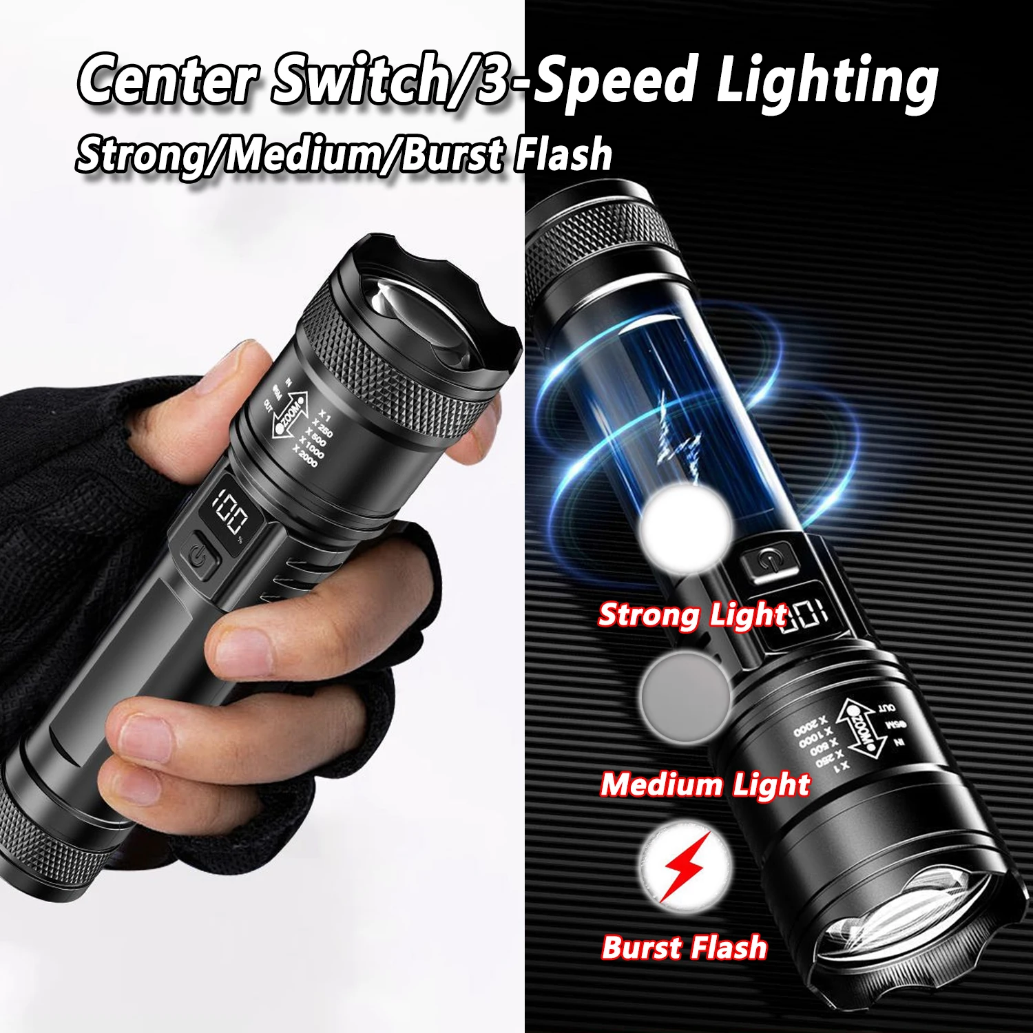 Ultraheldere LED-zaklamp 2000L - Fishing Light recensie en prijs