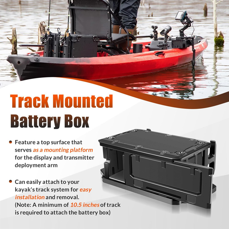 Op een spoor gemonteerde accub - Fish Finder Battery recensie en prijs