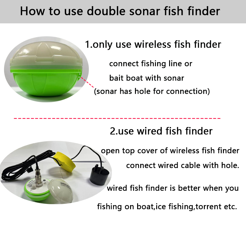 Draagbare Bluetooth draadloze  - Fishing Depth Finder recensie en prijs